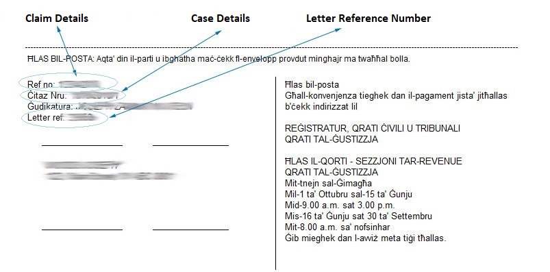 Sample Notice/Letter